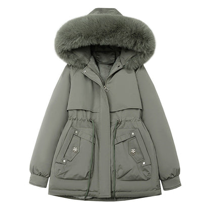 Sveva | Women's winter parka with hood and faux-fur trim - Soft, everyday warmth