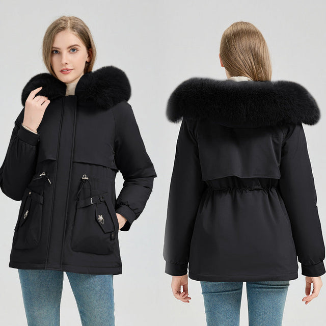 Sveva | Damen-Winterparka mit Kapuze und Kunstfellbesatz - Weiche Wärme für jeden Tag