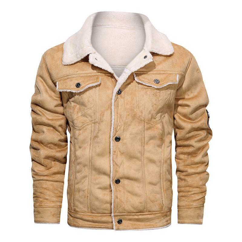 Aldo | Giacca Invernale Uomo Stile Pilota con Interno Teddy e Patch - Carattere Vintage