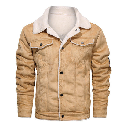 Aldo | Giacca Invernale Uomo Stile Pilota con Interno Teddy e Patch - Carattere Vintage