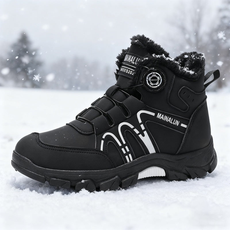 Riccardo | Men's Winter Shoes Lined with Synthetic Fur and Sculpted Sole - Confident Stride