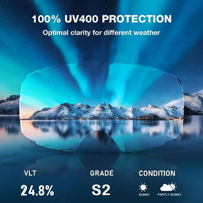 Lunettes de ski | Verres antibuée UV400 au design ergonomique | Visibilité optimale pour les sports d’hiver