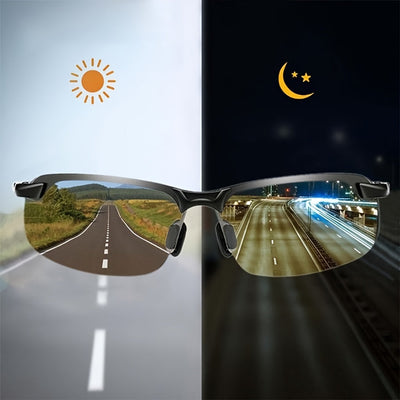 Lunettes de soleil photochromiques unisexes avec verres à teinte automatique | Design élégant pour une protection universelle
