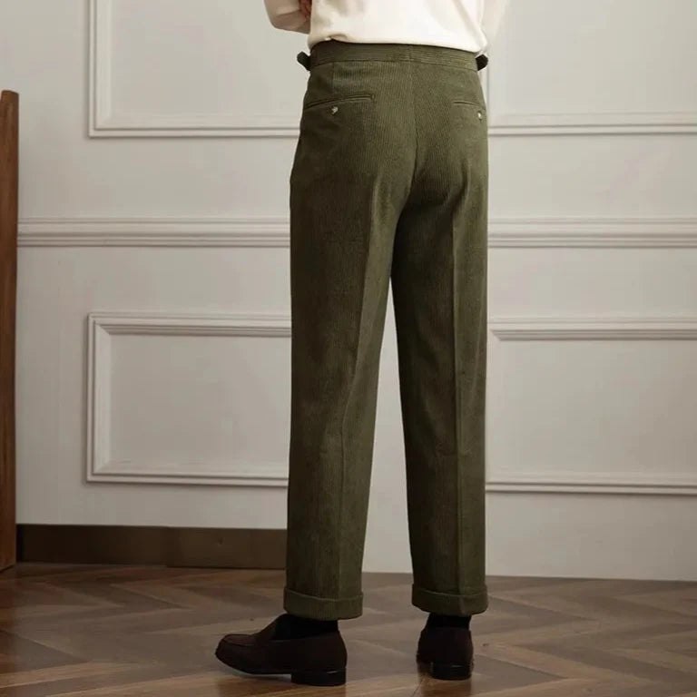 Oliver | Eleganti Pantaloni In Velluto A Coste Alta Vita 2