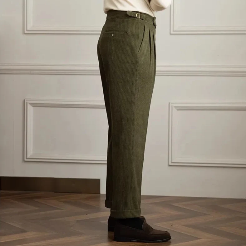 Oliver | Eleganti Pantaloni In Velluto A Coste Alta Vita 3