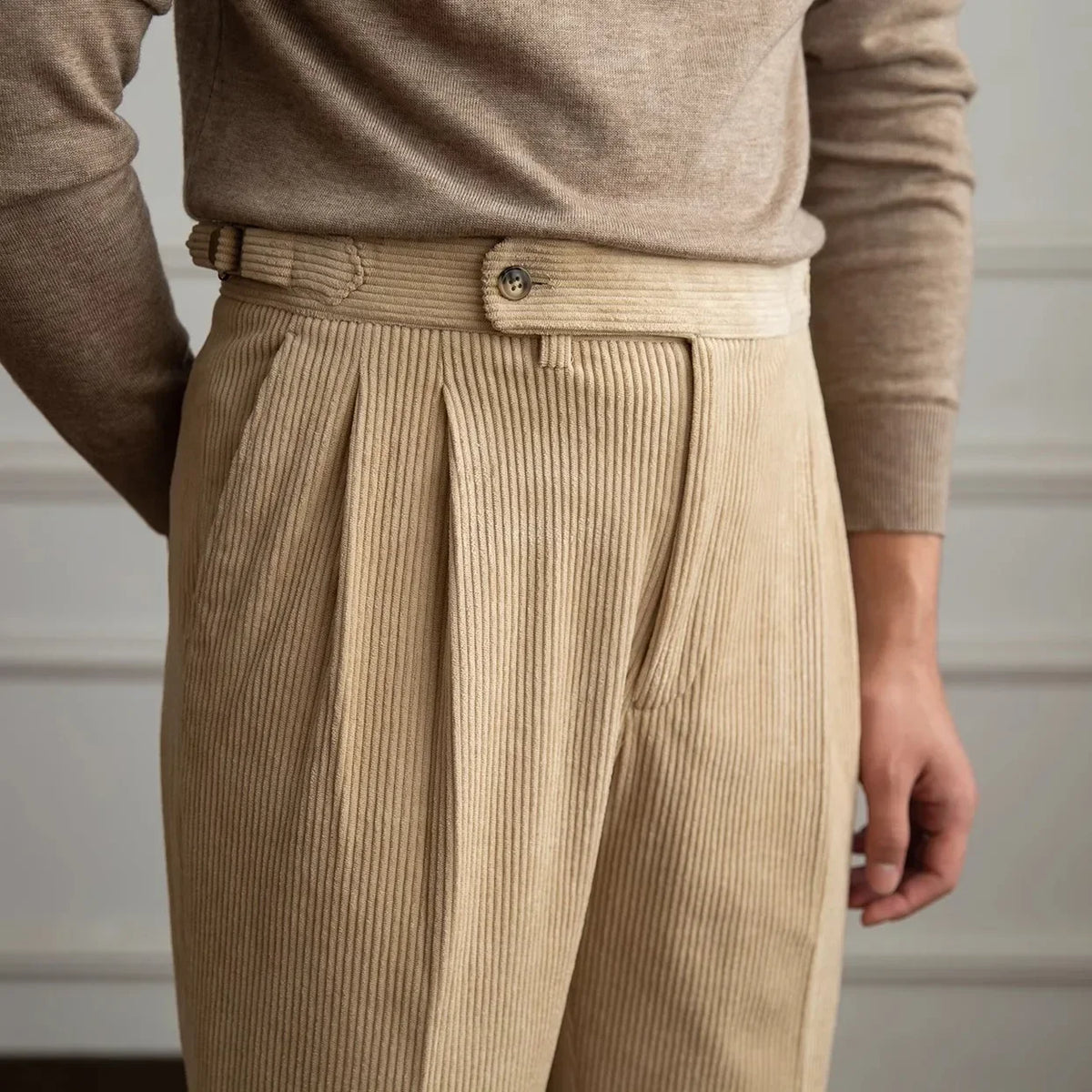 Oliver | Eleganti Pantaloni In Velluto A Coste Alta Vita 5