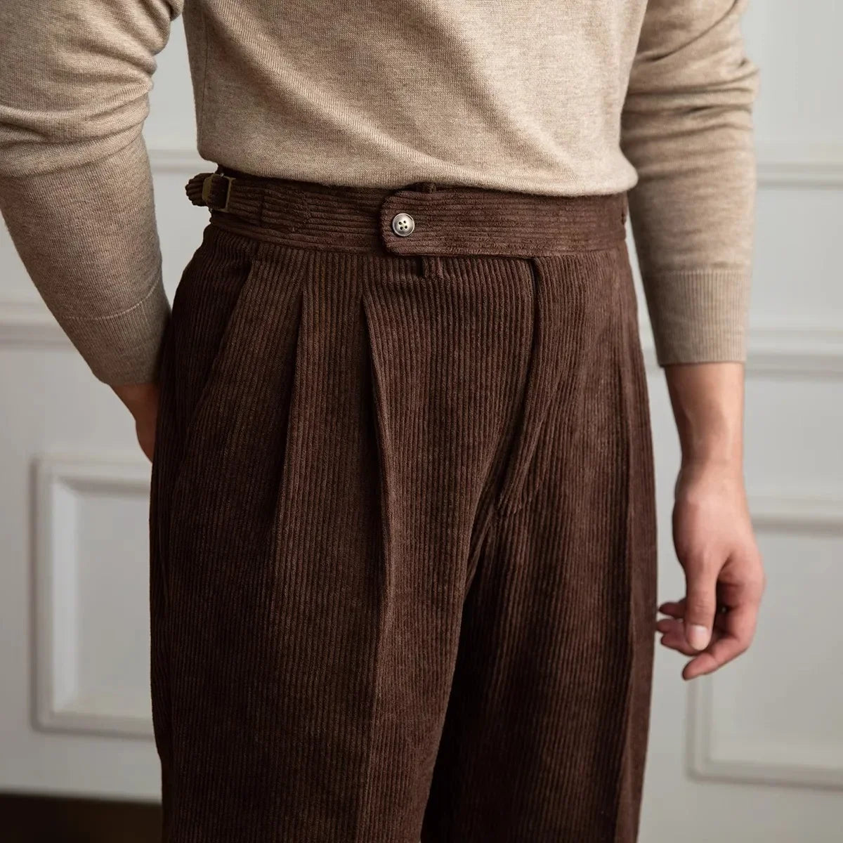 Oliver | Eleganti Pantaloni In Velluto A Coste Alta Vita 7