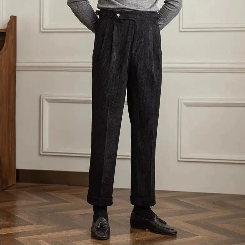 Oliver | Eleganti Pantaloni In Velluto A Coste Alta Vita 8