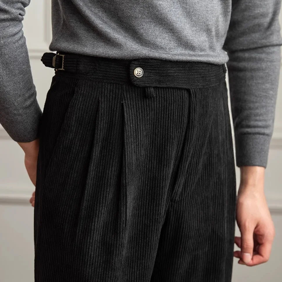 Oliver | Eleganti Pantaloni In Velluto A Coste Alta Vita 9