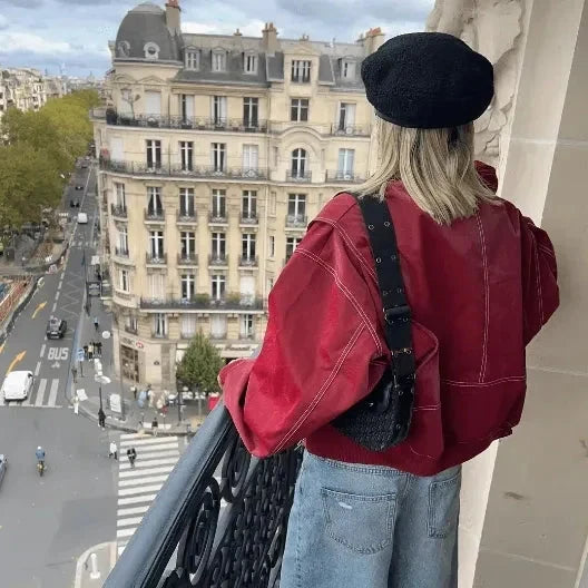 Olivia | Modern Oversized Bomber Nero Donna 4
