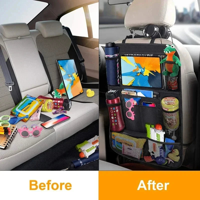 Organizer Auto | Borsa Portaoggetti Impermeabile con Fibbia Regolabile | Proteggi il Seggiolino da Sporco e Graffi 1