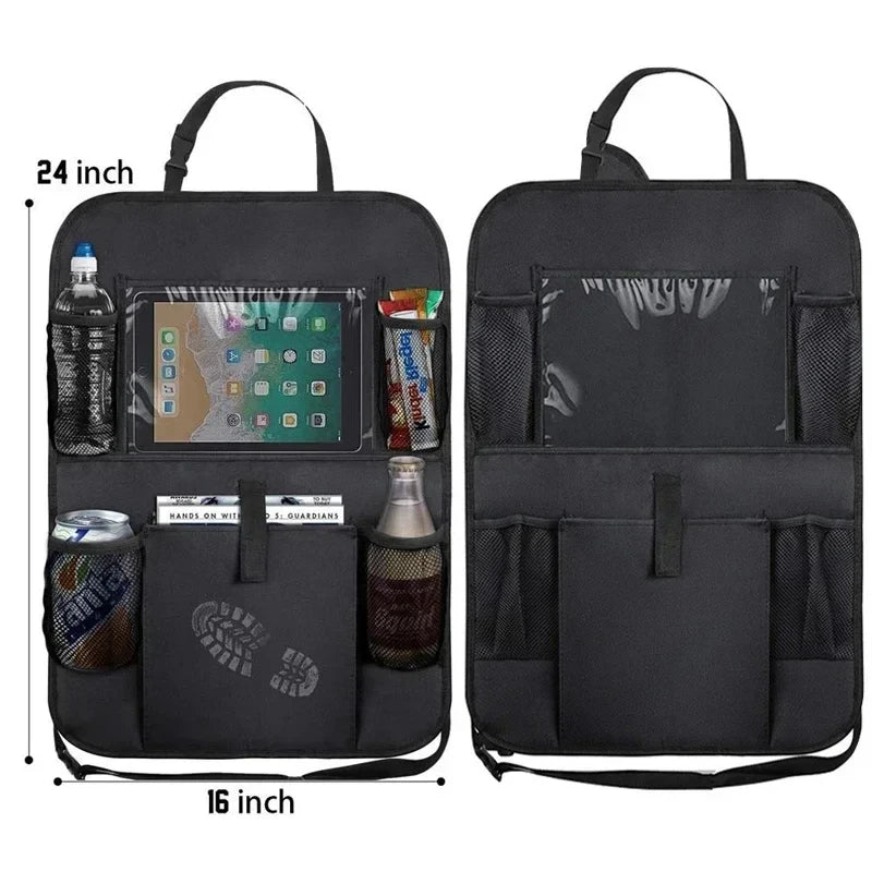 Organizer Auto | Borsa Portaoggetti Impermeabile con Fibbia Regolabile | Proteggi il Seggiolino da Sporco e Graffi 6