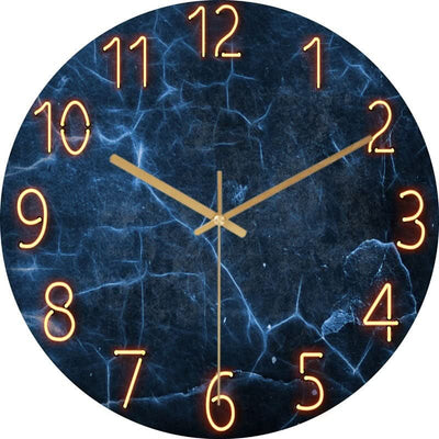 Horloge murale moderne en bois silencieuse