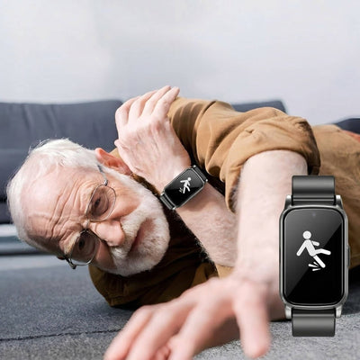 GPS Horloge voor Ouderen | Smartwatch met Valdetectie en SOS-oproepen | Gezondheidsmonitoring voor Veiligheid en Gemoedsrust