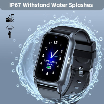 GPS Watch for Seniors | Smartwatch with Fall Detection and SOS Calls | Health Monitoring for Safety and Peace of Mind