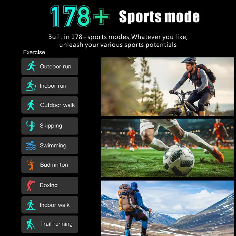 Men's Multifunction Smartwatch with GPS and Heart Rate Monitor | IP68 Waterproof | Advanced Fitness Tracker | Emergency SOS for Seniors