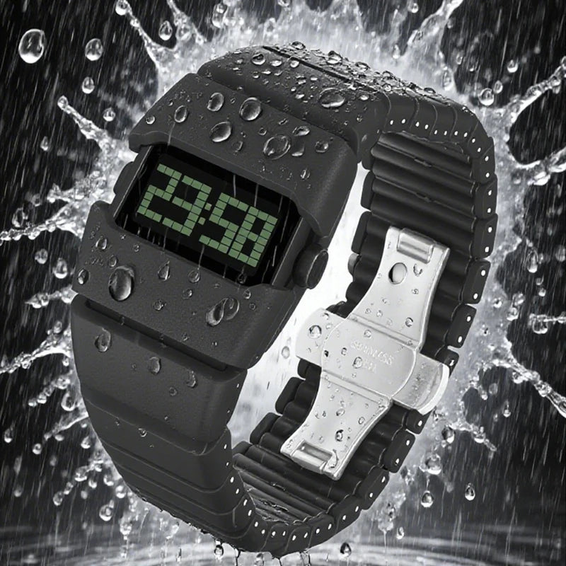 Orologio Uomo Elettronico LED con Design Impermeabile e Creativo | Accessorio Sportivo per Ogni Occasione 3