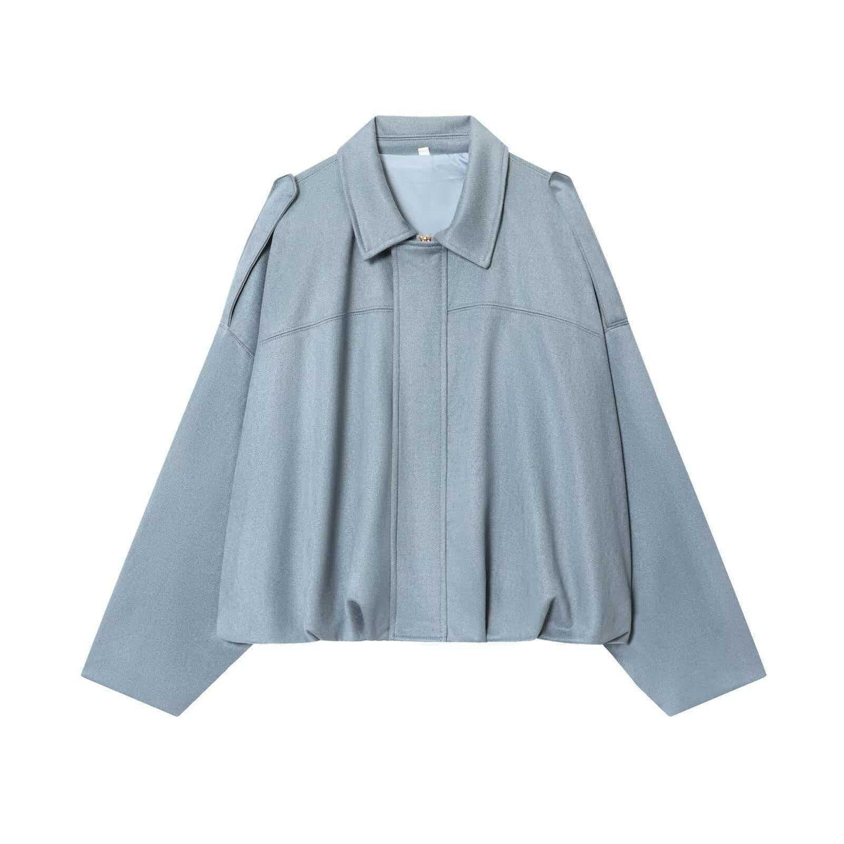Agnese | Oversized Women's Suede-Effect Bomber Jacket with Zip - Dropped Shoulders and Comfort