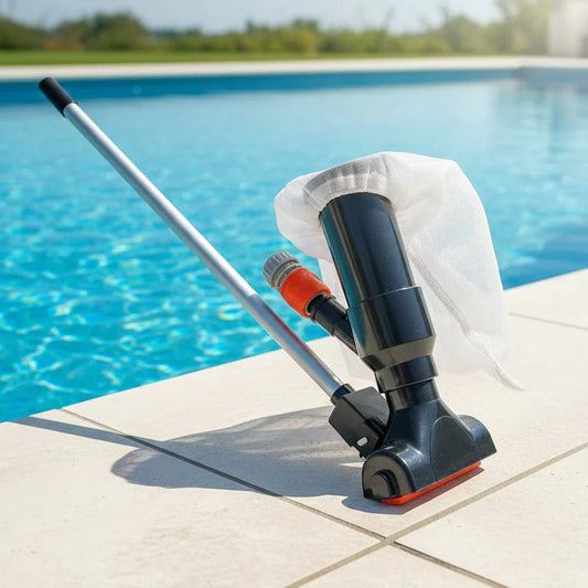 Set di Pulizia per Piscina con Aspirapolvere e Skimmer | Manutenzione Facile per Acqua Cristallina