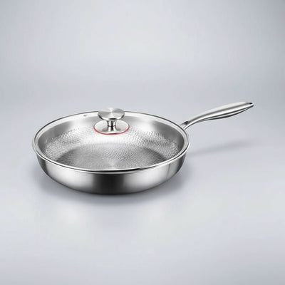 Poêle antiadhésive en titane avec finition martelée | Compatible avec l’induction et les autres plaques de cuisson pour une cuisson efficace