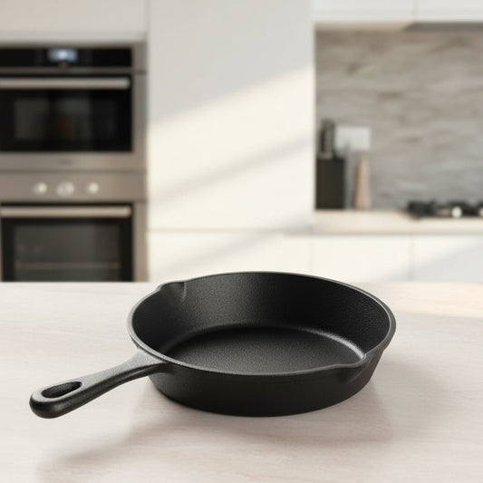 Padella in Ghisa Premium | Eccellente Ritenzione del Calore per Cottura Versatile 0
