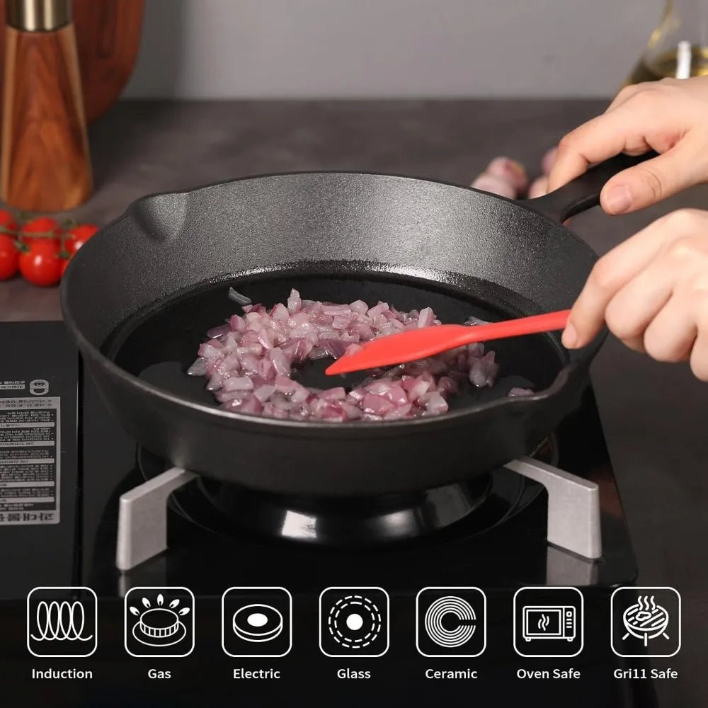 Padella in Ghisa Premium | Eccellente Ritenzione del Calore per Cottura Versatile 2