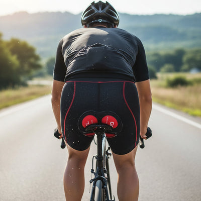 Cuissard de cyclisme rembourré en gel pour un confort extrême | Coupe unisexe pour les longues sorties à vélo