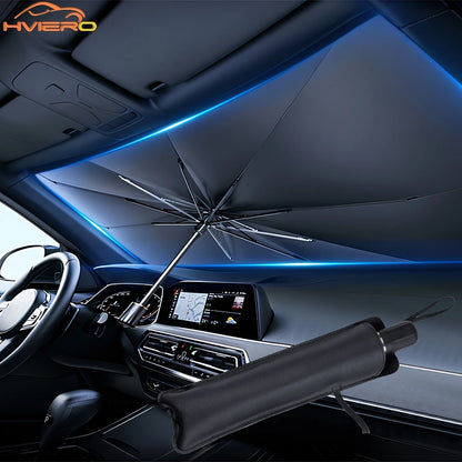 Parasole Auto Parabrezza | Parasole Pieghevole con Protezione UV | Design Compatto per Comfort Estivo 0