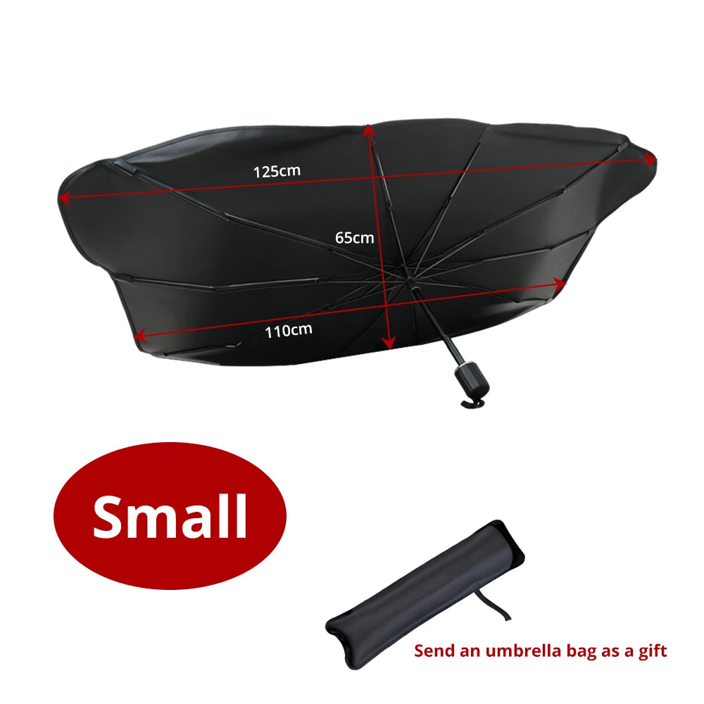 Parasole Auto Parabrezza | Parasole Pieghevole con Protezione UV | Design Compatto per Comfort Estivo 5