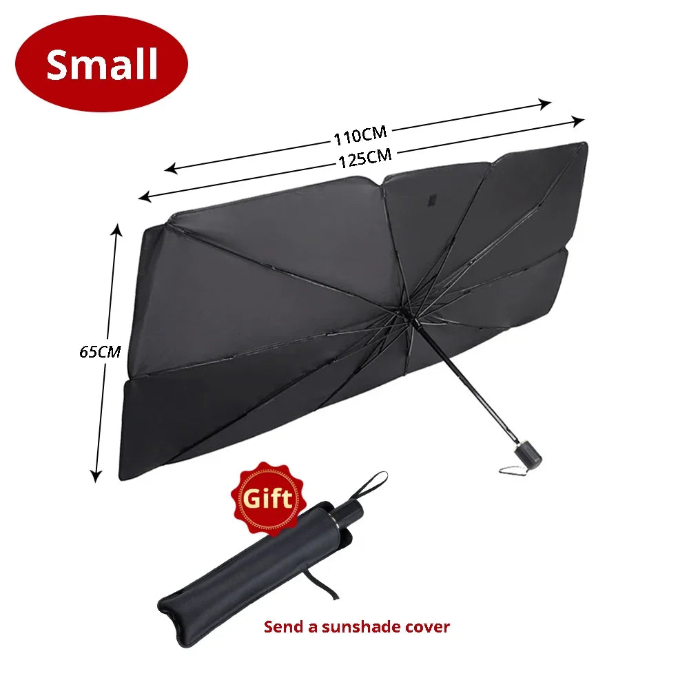 Parasole Auto Parabrezza | Parasole Pieghevole con Protezione UV | Design Compatto per Comfort Estivo 6