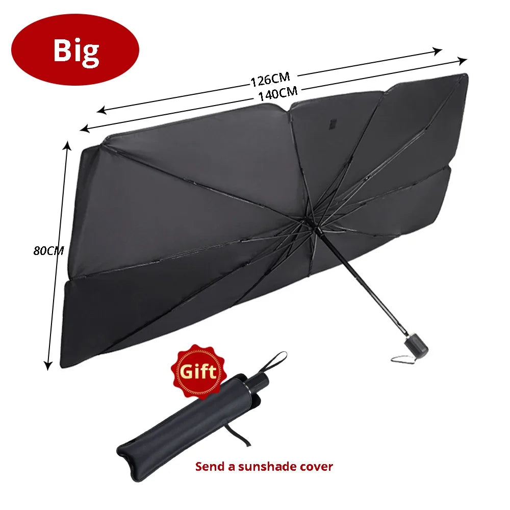 Parasole Auto Parabrezza | Parasole Pieghevole con Protezione UV | Design Compatto per Comfort Estivo 7