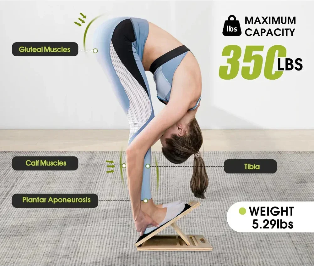 Pedana Inclinabile Regolabile per Stretching con Superficie Antiscivolo | Supporto per Flessibilità e Prevenzione Infortuni 6