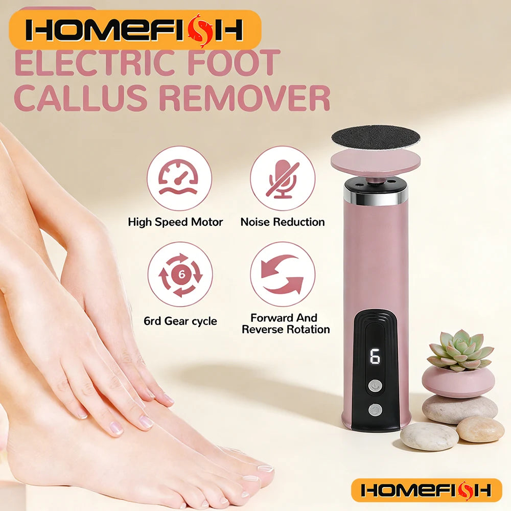 Pedicure Pro | Dispositivo Elettrico per Rimozione Calli con Funzione Ricaricabile | Strumento Wireless per Pelle Morta e Unghie 0