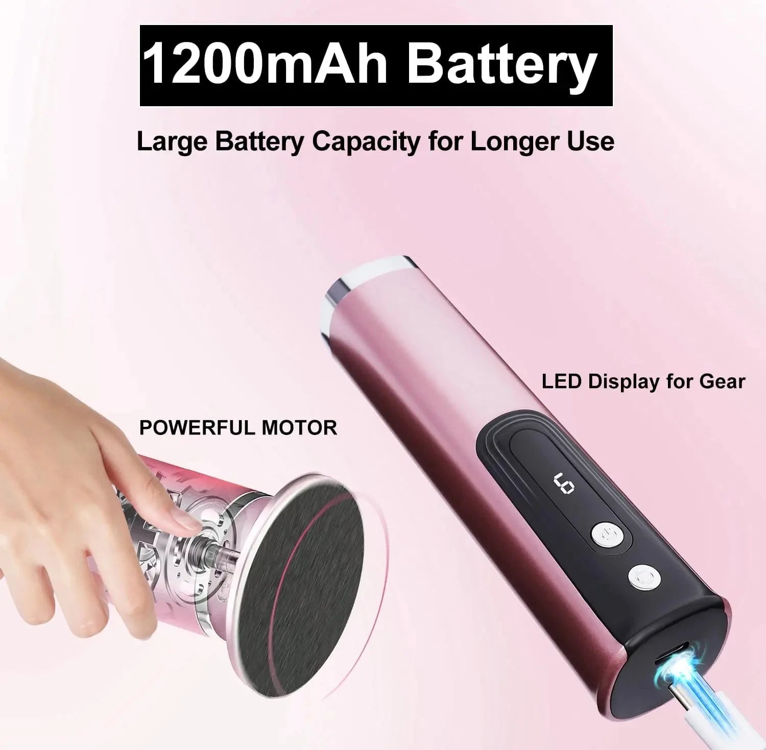 Pedicure Pro | Dispositivo Elettrico per Rimozione Calli con Funzione Ricaricabile | Strumento Wireless per Pelle Morta e Unghie 2