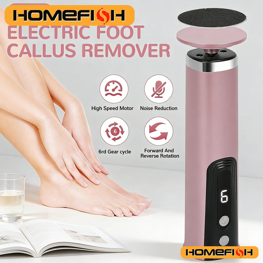 Pedicure Pro | Dispositivo Elettrico per Rimozione Calli con Funzione Ricaricabile | Strumento Wireless per Pelle Morta e Unghie 5