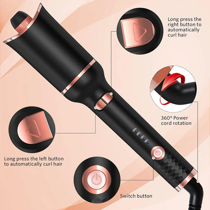 Piastra per Capelli con Ceramica Tormalina e Regolazione Temperatura | Design Ergonomico per Risultati Professionali 1