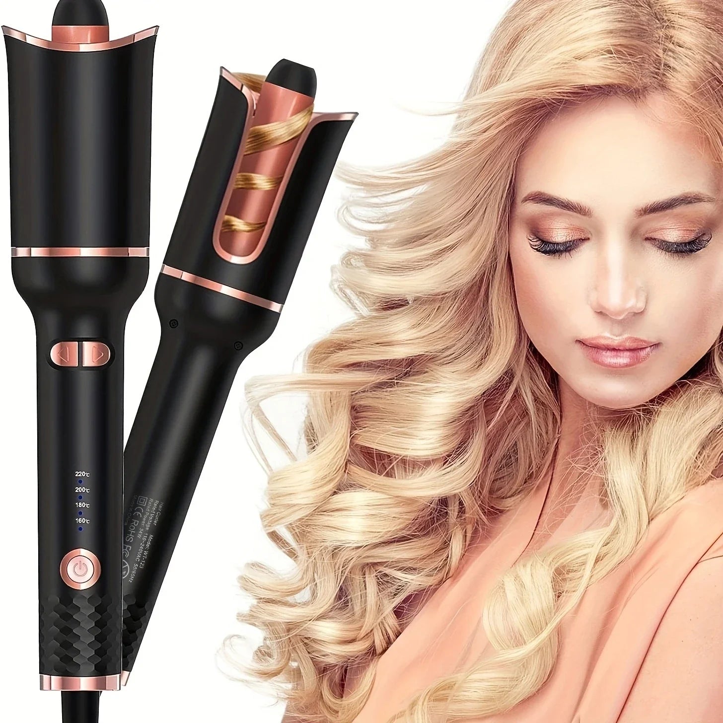 Piastra per Capelli con Ceramica Tormalina e Regolazione Temperatura | Design Ergonomico per Risultati Professionali 5