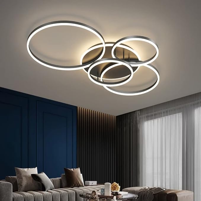 Plafoniera LED Moderna con Telecomando e Design Elegante | Illuminazione Regolabile per Ambienti Fino a 30 mq 2