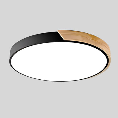 Moderne LED Plafondlamp van Hout  