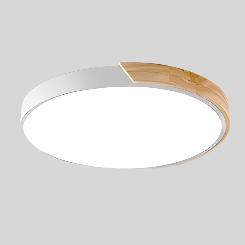 Plafoniera LED Moderna in Legno con Design Elegante | Illuminazione Accogliente per Camera da Letto 9