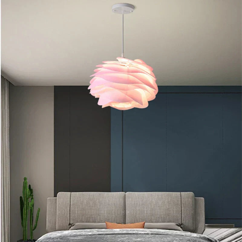 Plafoniera LED Soffitto | Lampada Floreale in Vetro con Luce Soffusa | Design Elegante per Atmosfera Romantica 2