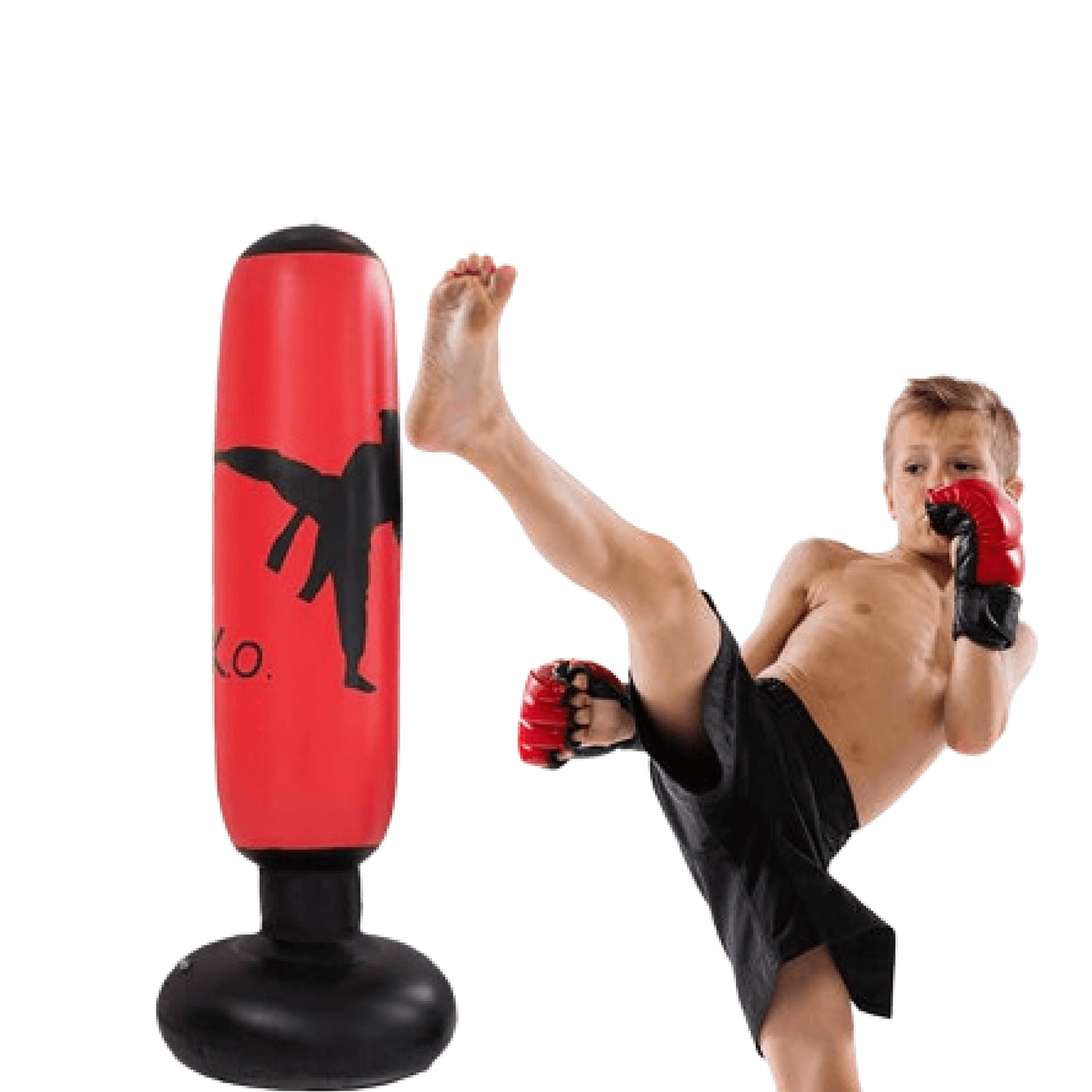 PowerStrike | Sacco da Boxe Gonfiabile Indipendente per Allenamenti Intensivi | Aumenta Forza e Resistenza 1