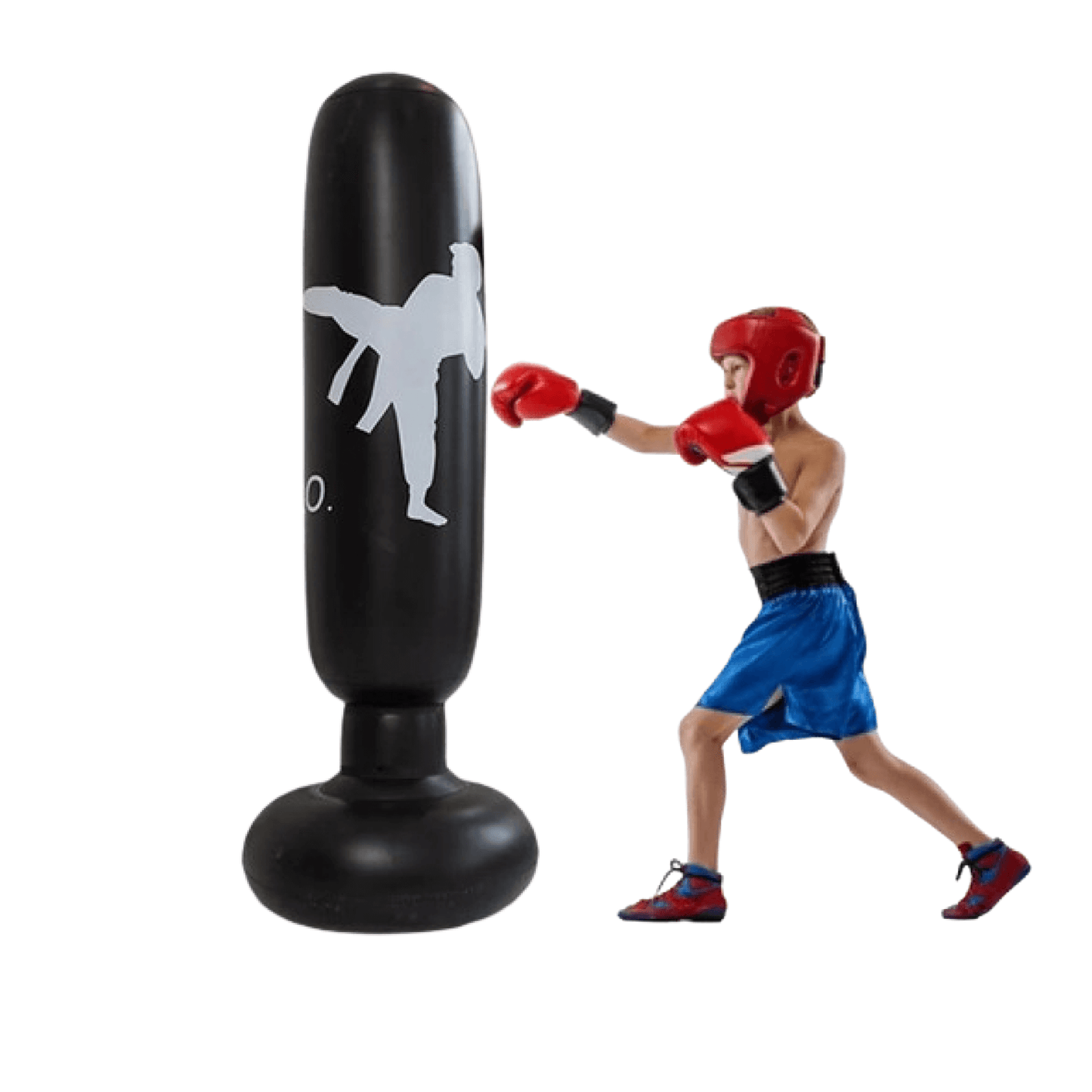 PowerStrike | Sacco da Boxe Gonfiabile Indipendente per Allenamenti Intensivi | Aumenta Forza e Resistenza 2