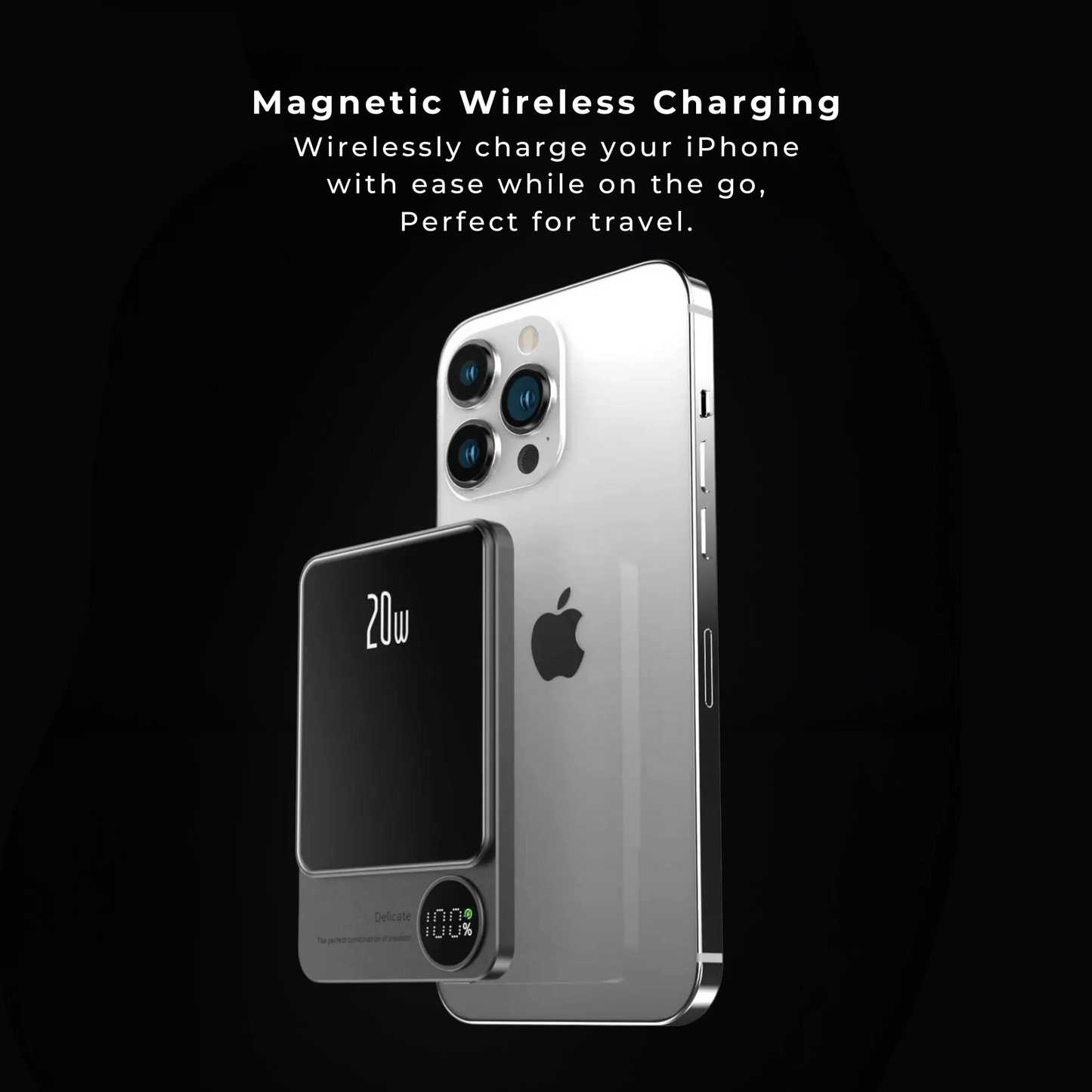 Power Bank Magnetico Wireless 10000mAh con Ricarica Veloce Tipo C | Compatibile con iPhone e Samsung per Energia Sempre Disponibile 2