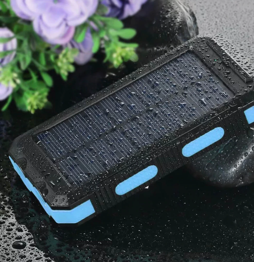 Power Bank Solare | Caricatore Portatile Impermeabile da 500000 mAh con Doppie USB e Torcia LED per Avventure Outdoor 5