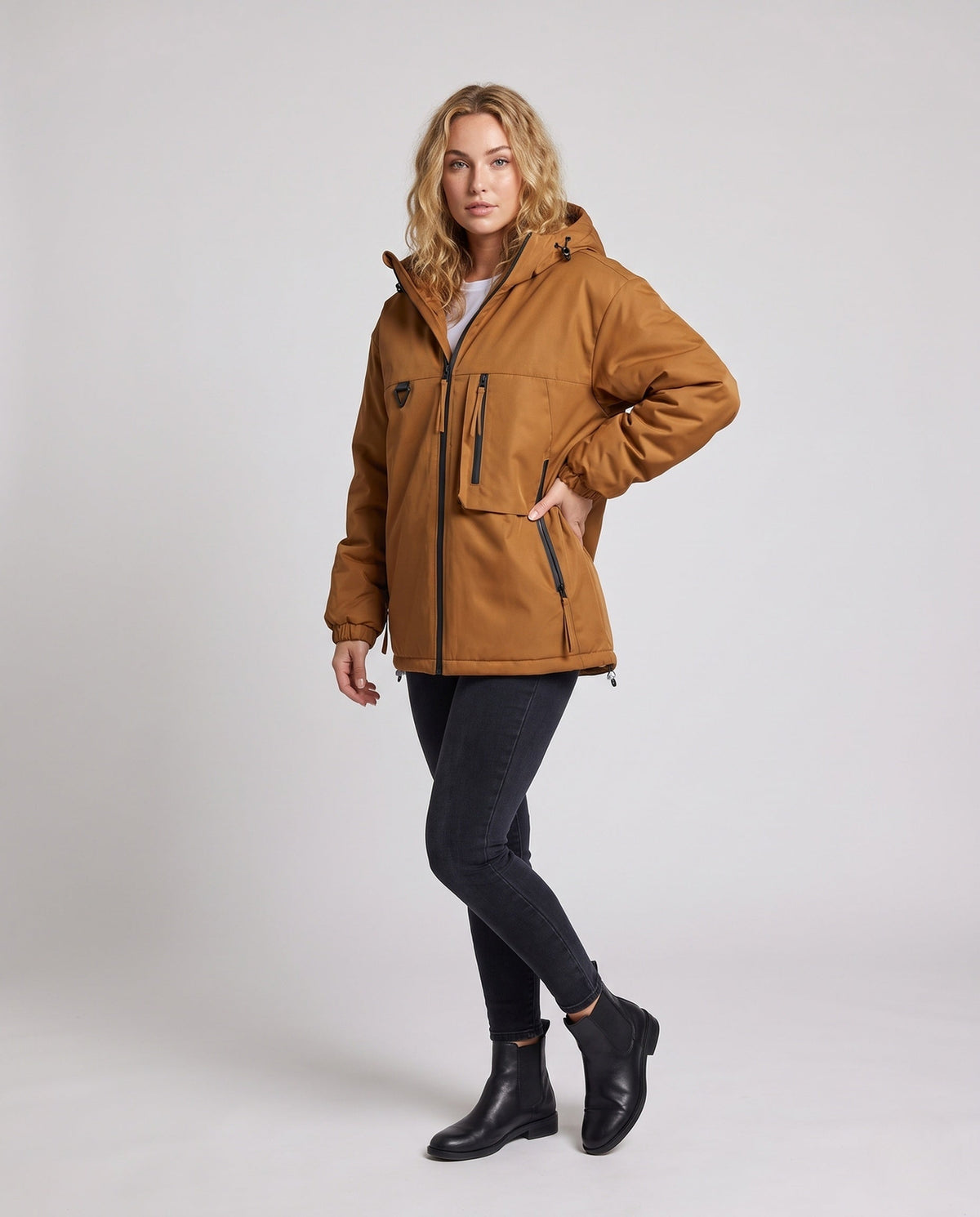 Iole | Oversized Women's Winter Jacket with Adjustable Hood - Modern Comfort