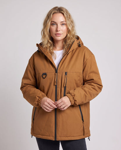 Iole | Oversized Women's Winter Jacket with Adjustable Hood - Modern Comfort