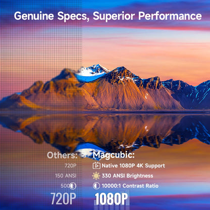 Native 4K Portable Projector with Autofocus | Mini Video Projector for Home and Outdoor