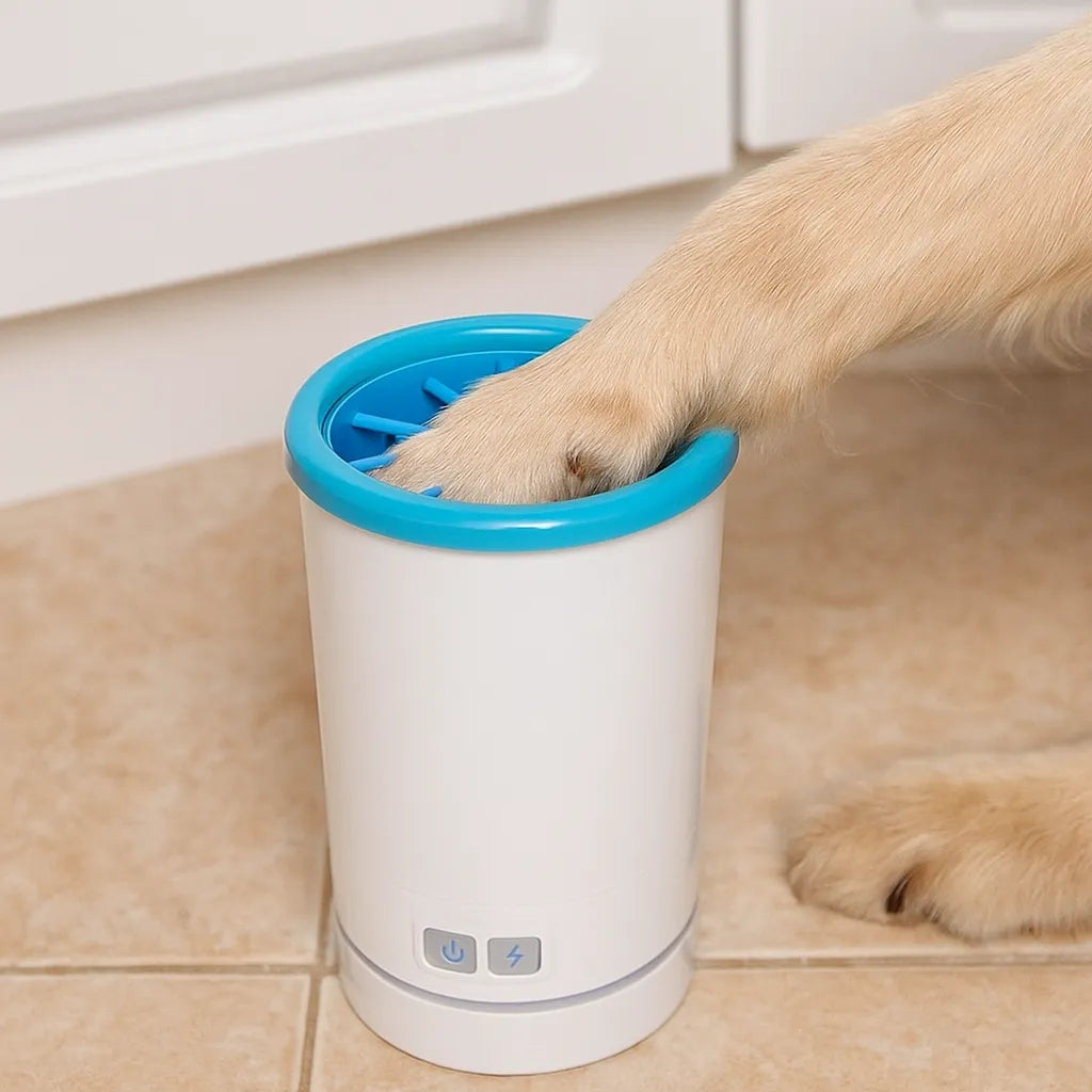 Pulisci Zampe Elettrico per Cani e Gatti con Setole in Silicone | Pulizia Delicata e Silenziosa per Animali Sensibili 2