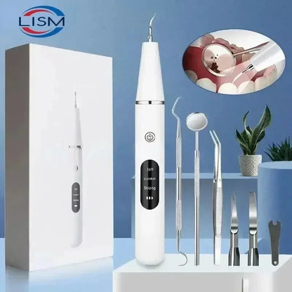 Pulitore Elettrico per Denti | Scaler Sonico Portatile con Luce LED per Rimozione Efficace di Placca e Tartaro 0